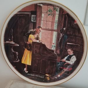 Norman Rockwell Collectors Plate "The Marriage License".